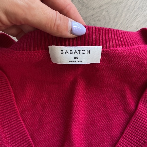 ARITZIA BABATON Cropped Merino Wool Sweater - Size XS - Picture 3 of 6